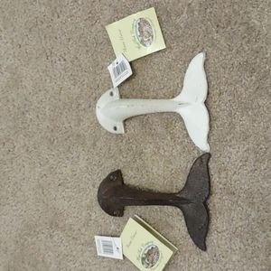 Whale hooks set of 2.